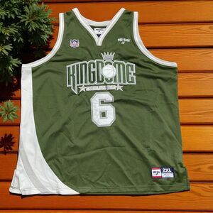 Pro Keds Vintage Y2K Harlem Kingdome Green White Basketball Jersey Men's 2XL